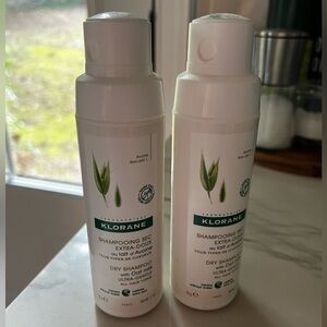Klorane Ultra-Gentle Dry Shampoo, Loose Powder BRAND NEW 1.7 oz (2 bottles!)